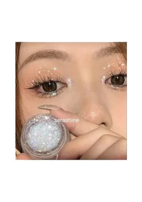 Bomii Beyaz Glitter Jel Far, Yüz Saç ve Vücut Simi
