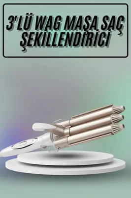 VALOR Saç Şekillendirici Wag Maşa Üçlü Yüksek Isı Ayarlı Seramik Kaplama