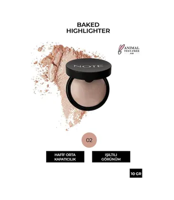 Note Cosmetics Note Baked Highlighter 02 Sunkiss Aydınlatıcı