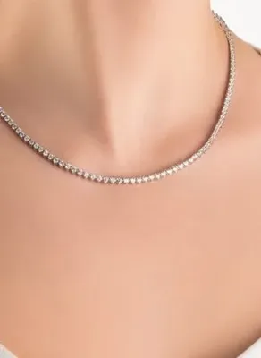 So Chic Euphoria 18 Ayar Beyaz Altın Kaplama Gümüş Su Yolu Kolye