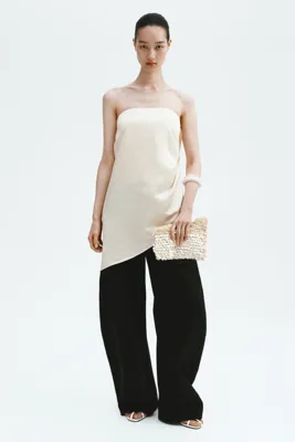 H&M Saten Bandeau Üst