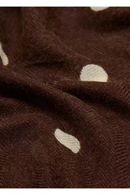 MANGO Woman Desenli kenarı dikişsiz fular