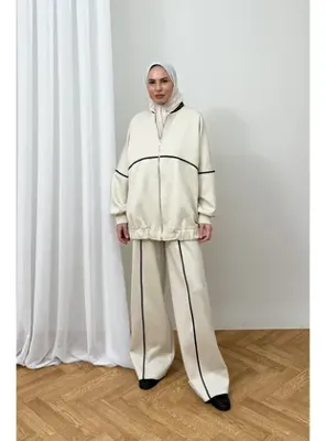 Melike Tatar Biyeli Scuba Takım 3-4567 TAŞ