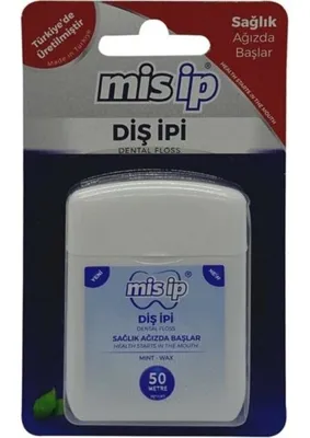Mis Nane Aromalı Beyazlatıcı Diş İpi - 50 m, Türkiye Üretimi