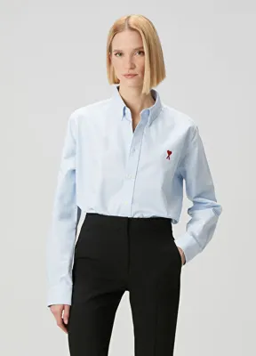 Ami Paris Classic Fit Mavi Gömlek