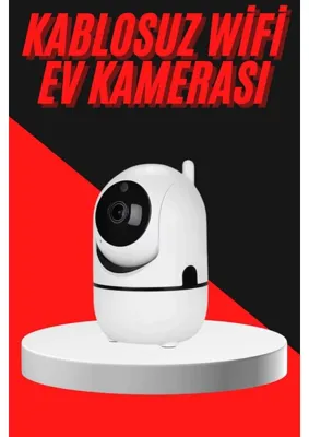 Sbus Shop Baby Kamera Kablosuz 720P Beyaz 360 Derece Wifi Kamera Full Hd 1080P