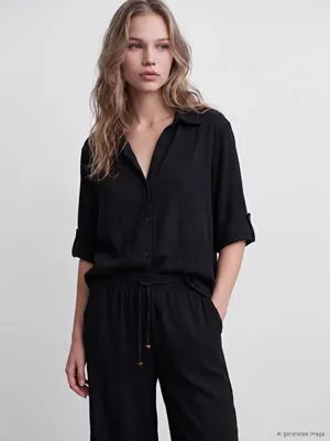 LCW Vision Oversize Kadın Gömlek