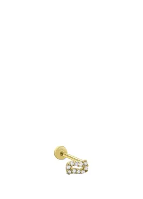 AJA Starpolish Taşlı Altın Kulak Piercing