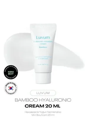 LUVUM Mini Boy Bambu Özü Bitkisel Hyalüronik Asit Hipoalerjenik Yoğun Nemlendirici Luvum Bamboo Cream 20ml