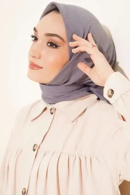 m moon scarf Premium Bambu Kraş Eşarp Füme