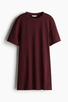 H&M Beli Belirgin Tişört Elbise