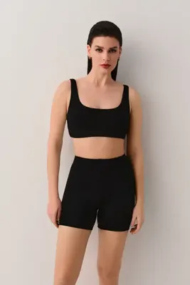SUWEN Curved Bralette Bikini Üst