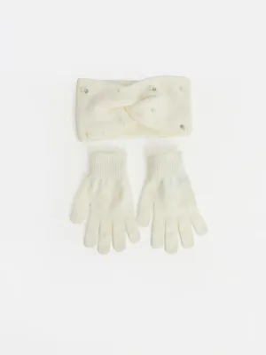 LCW ACCESSORIES Kadın Triko Eldiven ve Saç Bandı