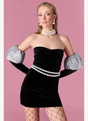 Nur Karaata Pearl Reverie Dress