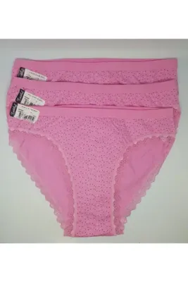 Tutku Kadın Pembe Işıl Bikini Külot 12'li   0773