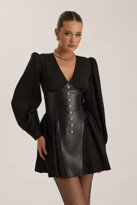 NOK İSTANBUL The Iconette Mini Dress Black