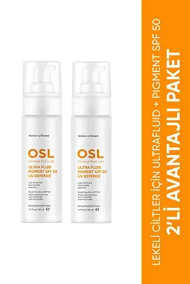 Osl - Omega Skin Lab Lekeli Ciltler Için Spf 50 Güneş Kremi 2'li Set- Ultrafluid Pigment Spf50 2'li Set 50ml