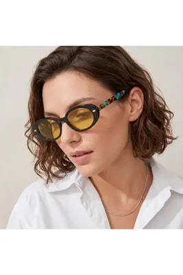 Mootlu Oval Anti-Refle Anti-Far Sürüş Gözlüğü - 8438 COL51 DRV