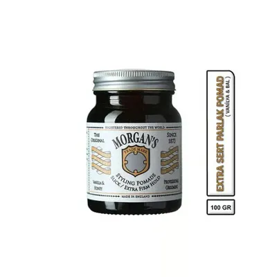 Morgan's Pomade Styling Hold Vanilla & Honey - Extra Sert Tutucu Parlaklık Veren Pomat (WHITE LABEL) 100 gr