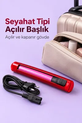 Lisinya Dalga ve Bukle Oluşturan Seyahat Tipi Saç Şekillendirici -