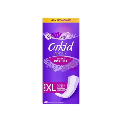 Orkid Extra Koruma Extra Uzun Günlük Ped 40'lı