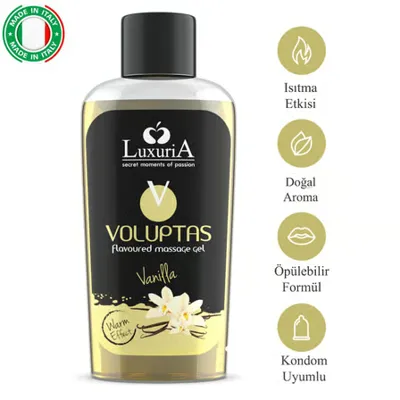 İntimateline Voluptas Vanilya Aromalı Premıum İtalyan Kalitesi Isıtıcı Doğal Formül 100 Ml Masaj Jeli
