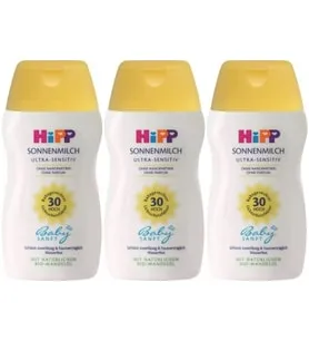 Hipp Babysanft Güneş Kremi -Yüz için Sonnen Gesıchtscreme 30 Faktör Ultra Sensıtıv 50ML (3 Lü Set)