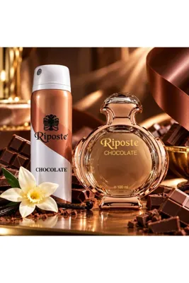 ORİON GLOBAL Riposte Chocolate Woman Parfüm & Deodorant Seti 100 + 150 ml – Çikolata Aromalı Kalıcı Koku Hediye Seti