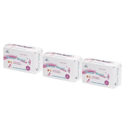 Tiens Airiz 30Lu Günlük 2 Paket + 8Li Gece 1 Paket Hijyenik Kadın Pedi Seti (3 Paket 68 Adet)
