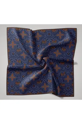 Silk Home Velora Eşarp Modern Zebra Koyu Lacivert
