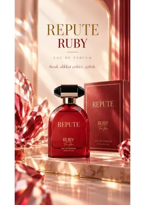 repute Kadın Parfüm & Deodorant Karton Kutulu Set 100 ml edp +150 ml - Ruby Baccarat
