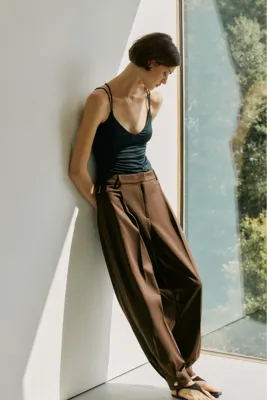 H&M Toka Detaylı ve Balon Paçalı Pantolon