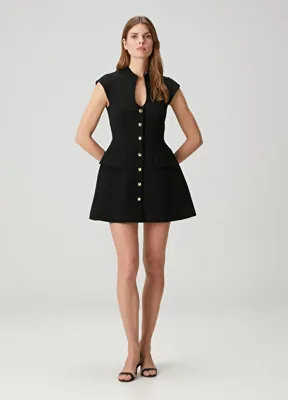 SANDRO Siyah Mini Elbise