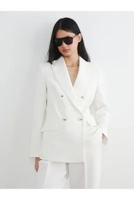 LC Waikiki Seray Yeni Sezon Kruvaze Yaka Kadın Blazer Ceket