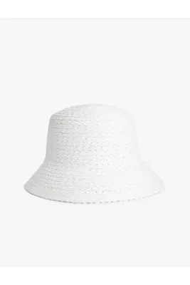 Koton Bucket Hasır Şapka