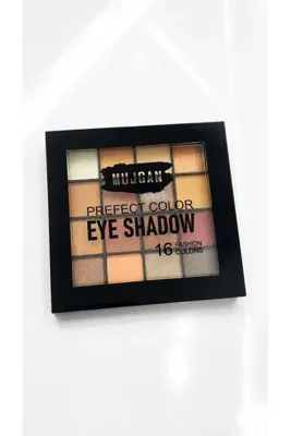 AFRODİTGOLDBUJİTERİ 16 Renk Profesyonel Far Paleti – Mat & Simli Nude Tonlar Kalıcı Pigment