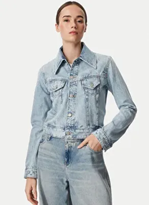 BOSS Mavi Kadın Denim Ceket 50564451