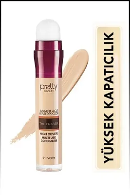 Pretty Beauty Instant Age Waterproof The Eraser Kapatıcı & Sünger Concealer