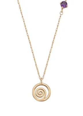 Bee Goddess Om Amethyst Xsmall Kadın Altın Kolye