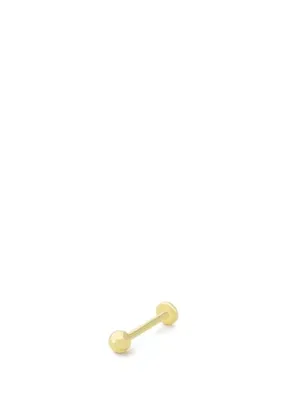 AJA Loserik Top Figürlü Taşsız Altın Kulak Piercing