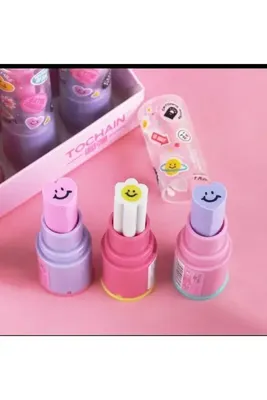NaSaDAN Sevimli Kawaii Kalemtıraşlı Ruj Silgi 1 Adet