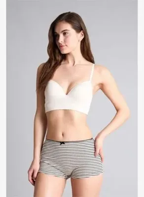 Defacto Dantel Detaylı Ribana Sarı Boxer