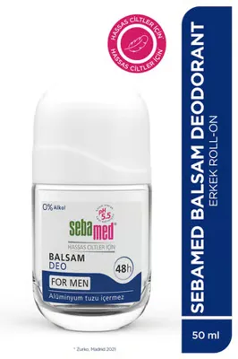 Sebamed For Men pH 5.5 Hassas Balsam Deodorant 50 ml