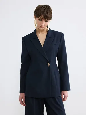 Soulife Kruvaze Yaka Kadın Blazer Ceket