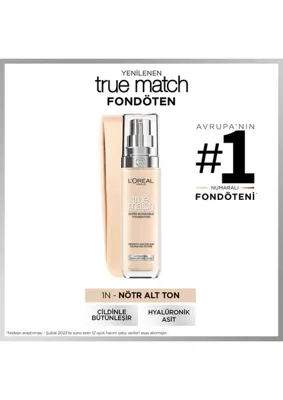 L'Oréal Paris Fondöten True Match 1R1C1K Ivory Rose 30 ml