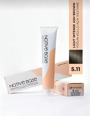 Native Base Saç Boyası 5.11 Yoğun Küllü Açık Kestane 100 ml