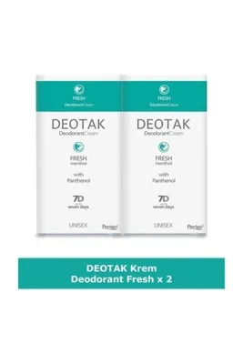 DEOTAK Krem Fresh Deodorant 35ml X 2 Adet