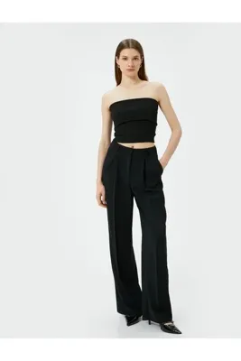 Koton Straplez Üst Kat Detaylı Ribanalı Slim Fit