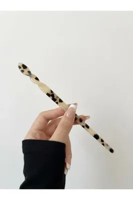 Cherry Lemon Kemik Kalem toka Çin Çubuğu Japon tarzı toka aksesuar pinterest topuz tokası 17-18cm leopar /kaplumbağa kabuğu /sedefli
