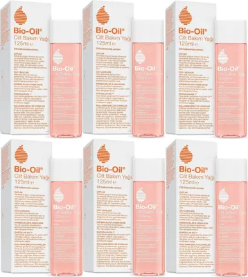 Bio-Oil %100 Natural Çatlak & Leke Karşıtı Nemlendirici Doğal Cilt Bakım Yağı 125ML (6 Lı Set)